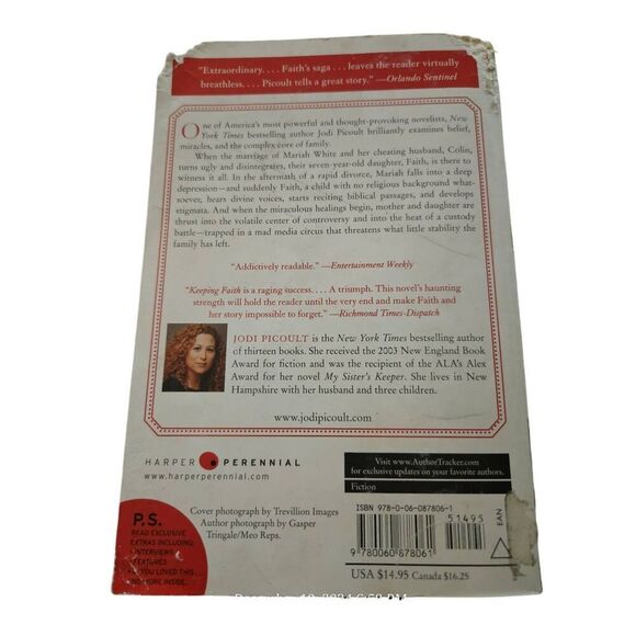 Keeping faith by Jodi Picoult harper perennial books isbn 9780060878061 - Picture 5 of 6